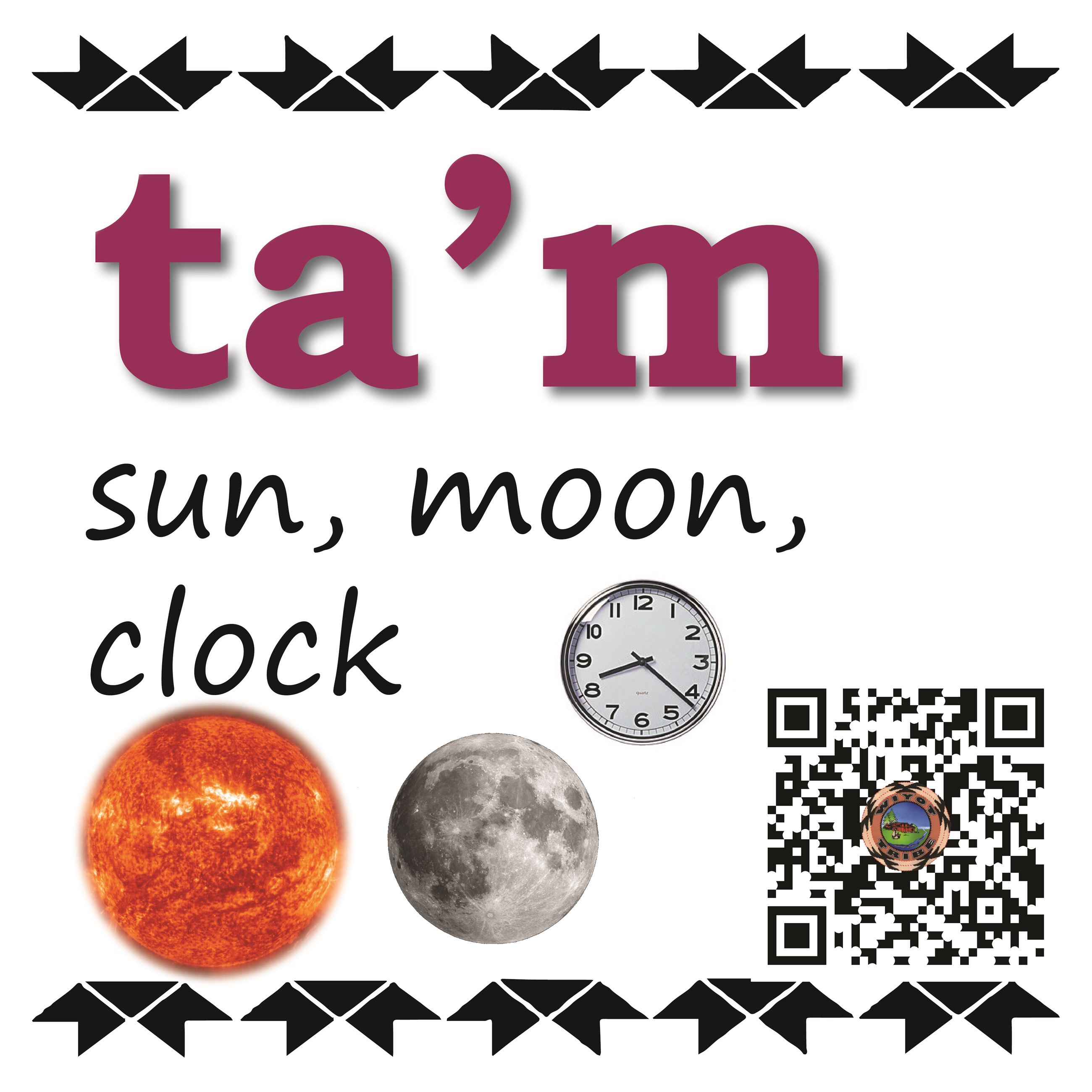 ta’m (sun, moon, clock)